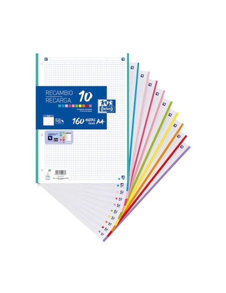 400106627 papel de cuaderno 210 x 297 mm (A4) 160 hojas