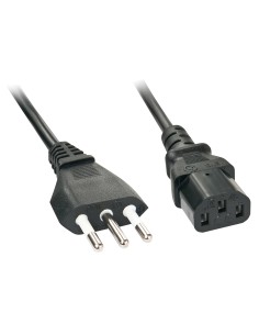 30414 cable de transmisión Negro 3 m CEI 23-16 C13 acoplador