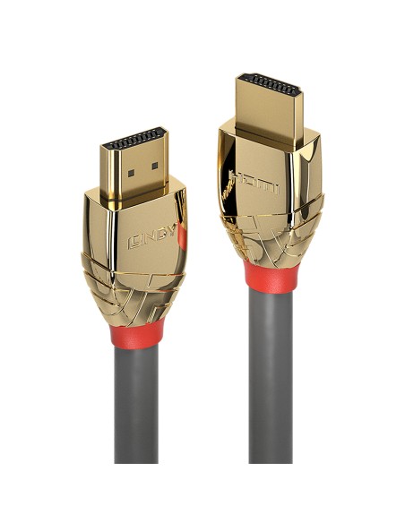 37866 cable HDMI 10 m HDMI tipo A (Estándar) Oro, Gris