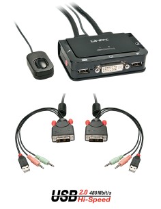 42341 interruptor KVM Negro