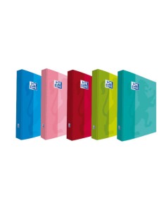 CARPETA DE ANILLAS 4X25 TAPA EXTRADURA A4+ COLORES SURTIDOS SCHOOL OXFORD 400106671