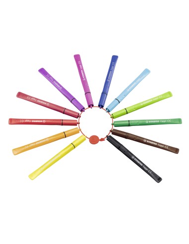 Cappi rotulador Medio Multicolor 12 pieza(s)