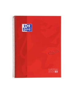 CUAD. OXFORD EBOOK 1 TOUCH A4 80H 5X5 CARMIN