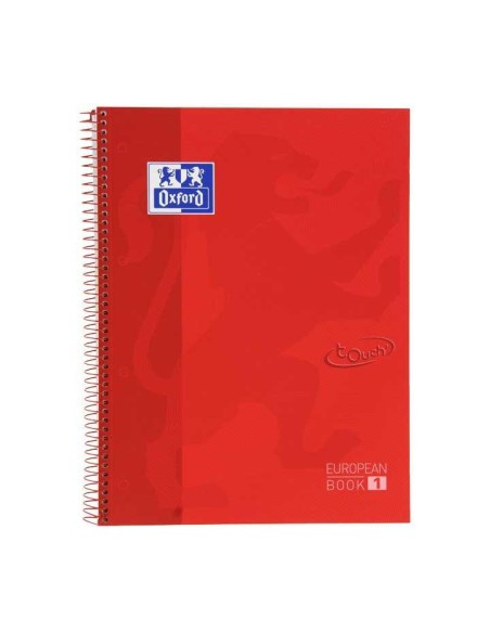 CUAD. OXFORD EBOOK 1 TOUCH A4 80H 5X5 CARMIN