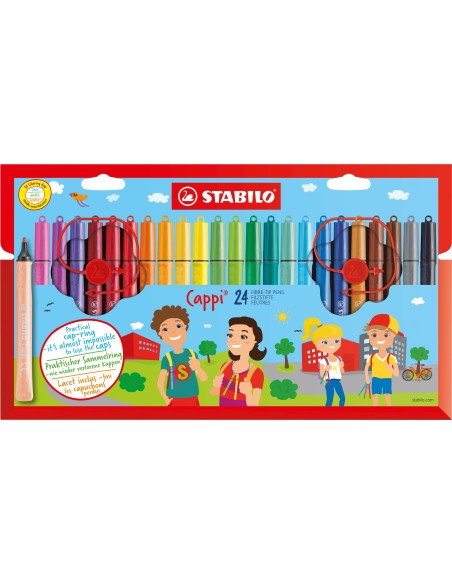 Cappi rotulador Medio Multicolor 24 pieza(s)