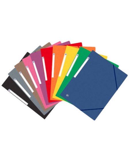 CARPETA DE GOMAS OXFORD TOP FILE+ A4+ COLORES SURTIDOS VIVOS OXFORD 400114319 Pack 10 Unid