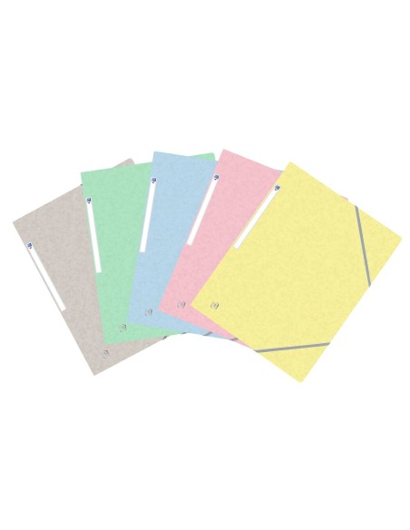 400117805 carpeta Cartón Azul, Verde, Gris, Amarillo, Rosa A4