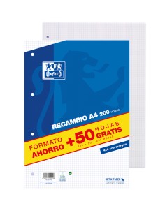 400119437 papel de cuaderno 210 x 297 mm (A4) 250 hojas - Pack de 10 unidades - 400119437