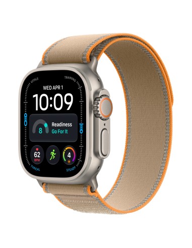 Watch Ultra 4 (GPS + Cellular) - Caja de titanio natural de 49 mm - Correa Loop Trail color arena - Talla M/L