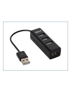 HUB-A-4p USB 2.0 480 Mbit/s Negro