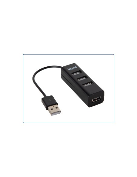 HUB-A-4p USB 2.0 480 Mbit/s Negro