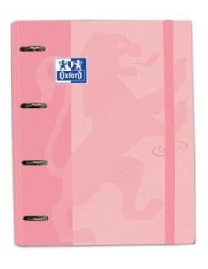 CARPEBLOCK OXFORD 4AN 100H A4 5X5 TOUCH FLAMINGO - Pack de 4 unidades - 400127154