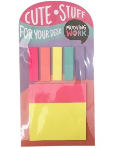 SET DE NOTAS ADHESIVAS Y BANDERIAS SENALIZADORAS SURTIDO