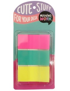 BLISTER 60 BANDERITAS SENALIZADORAS ANCHAS SURTIDAS