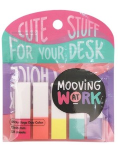 BLISTER 125 BANDERITAS SENALIZADORAS DUO COLOR SURTIDAS