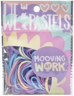 BLISTER BANDAS ELASTICAS PASTEL 16 GRAMOS MAW PASTEL