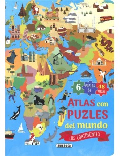 Atlas puzle del Mundo Los continentes
