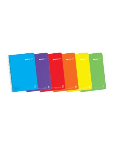 400133589 cuaderno y block A4 80 hojas Colores surtidos