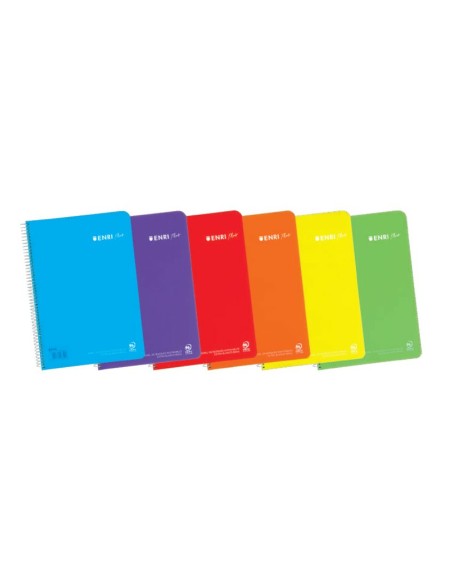 400133618 cuaderno y block 80 hojas Azul, Verde claro, Naranja, Rojo, Violeta, Amarillo