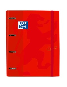 OXFORD CARPETA 4 ANILLAS TOUCH EUROPEANBINDER C/ RECAMBIO 100H 5X5 A4+ CARMÍM