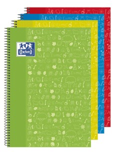 400136931 cuaderno y block 80 hojas Colores surtidos
