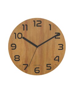 Palma Pared Quartz clock Alrededor Bamboo