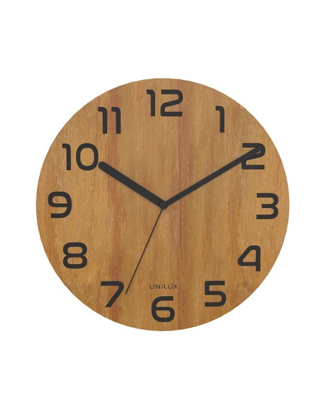 Palma Pared Quartz clock Alrededor Bamboo