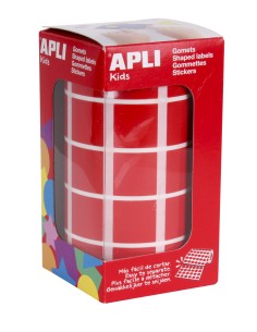 04877 etiqueta autoadhesiva Plaza Permanente Rojo