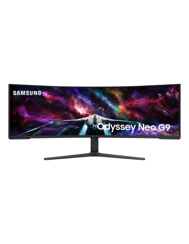 G95NC LED display 144,8 cm (57") 7680 x 2160 Pixeles Dual UHD Negro, Blanco