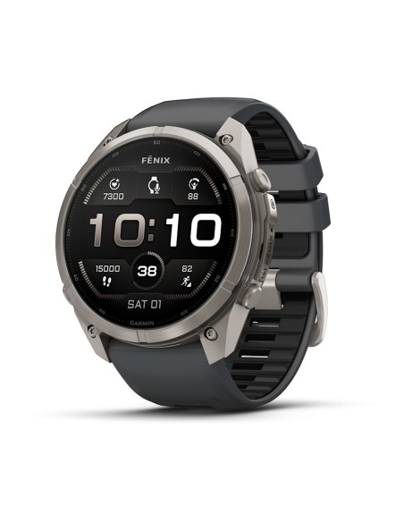 fenix 9 Pro 3,81 cm (1.5") AMOLED 51 mm Digital 466 x 466 Pixeles Pantalla táctil Titanio Wifi GPS (satélite)