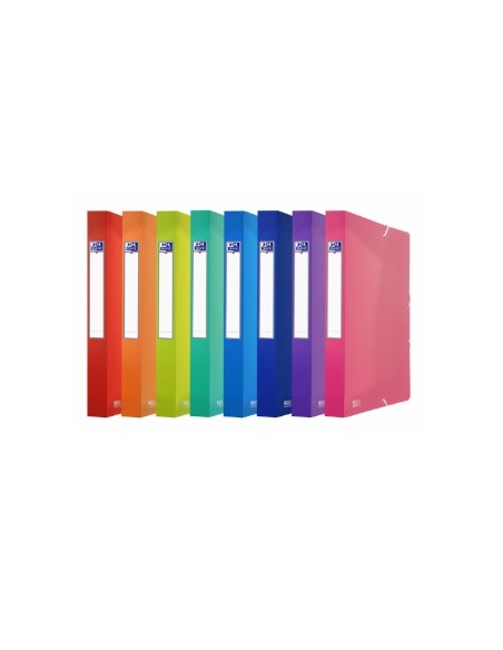 400146995 caja archivador 300 hojas Azul, Azul claro, Color menta, Naranja, Rosa, Púrpura, Rojo Polipropileno (PP) - Pack de 10 