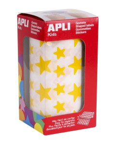 04887 etiqueta autoadhesiva Estrella Permanente Amarillo