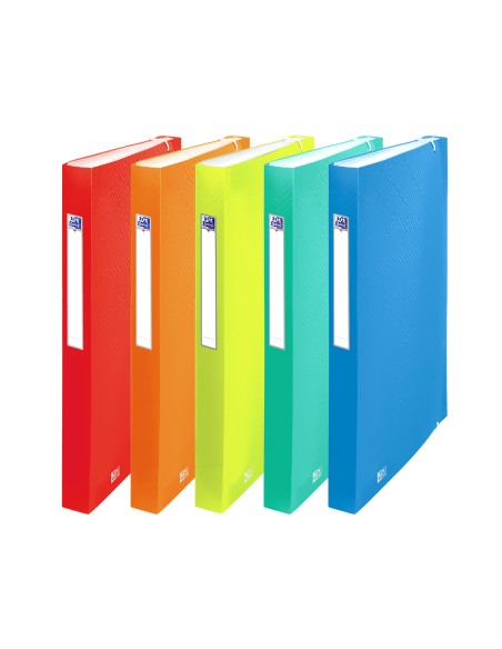 400147019 carpeta Polipropileno (PP) Cal, Color menta, Naranja, Rojo, Turquesa A4