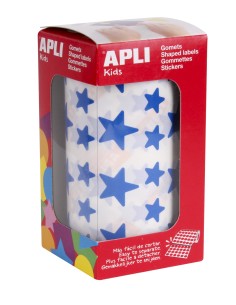 04888 etiqueta autoadhesiva Estrella Permanente Azul