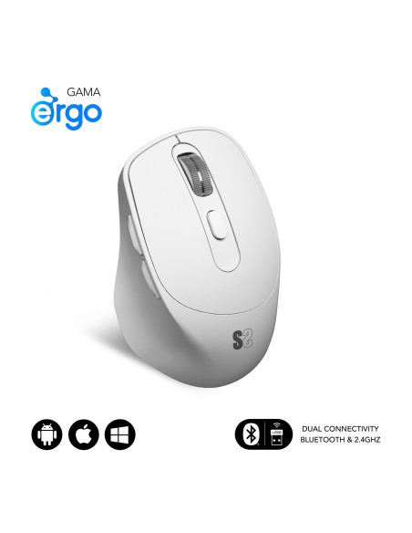 Ratón CURVE ERGO DUAL MOUSE BATTERY BLACK