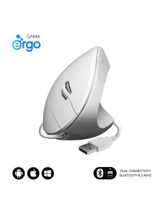 Ratón GLIDE VERTICAL ERGO WIRED MOUSE WHITE