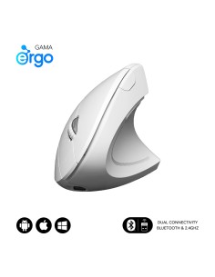Ratón GLIDE VERTICAL ERGO DUAL MOUSE BATTERY WHITE