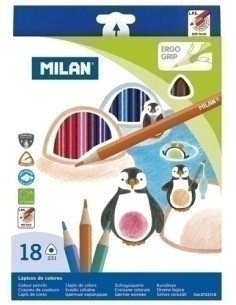 LAPICES COLOR MILAN ERGO GRIP Est. 18