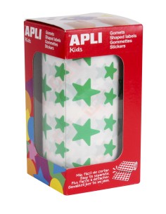 04890 etiqueta autoadhesiva Estrella Permanente Verde