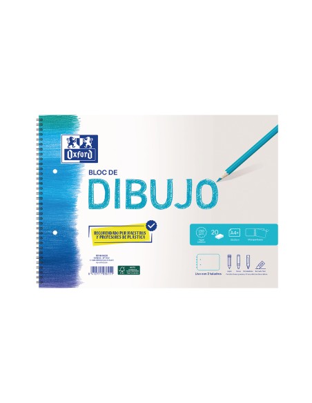 400148235 cuaderno y block A4 20 hojas Turquesa, Blanco