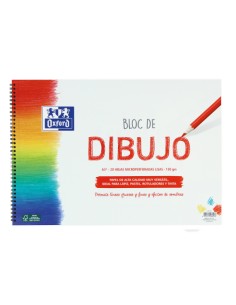 400148237 cuaderno y block A3 20 hojas Rojo, Blanco
