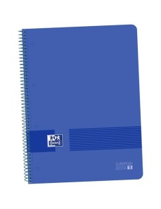 OXFORD LIVE&GO CUADERNO EUROPEANBOOK 1 ESPIRAL 80H 5X5 T/PLÁSTICO A4+ AZUL MARINO - 1 unidad - 400149358