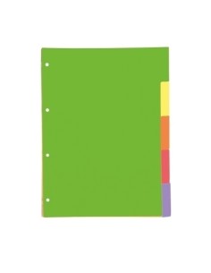 SEPARADORES OXFORD CARTULINA A4 5 ps.