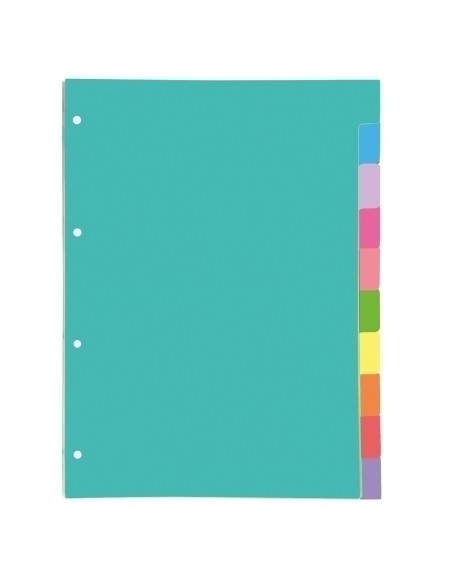 SEPARADORES OXFORD CARTULINA A4 10 ps.