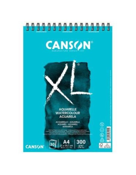 XL Aquarelle Bloc de hojas de papel para bellas artes 30 hojas C400039170 -5U-