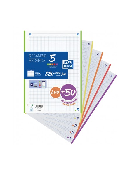 400150903 papel de cuaderno 210 x 297 mm (A4) 250 hojas