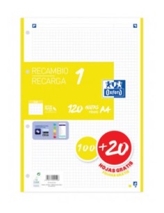 400158160 papel de cuaderno 210 x 297 mm (A4) 120 hojas