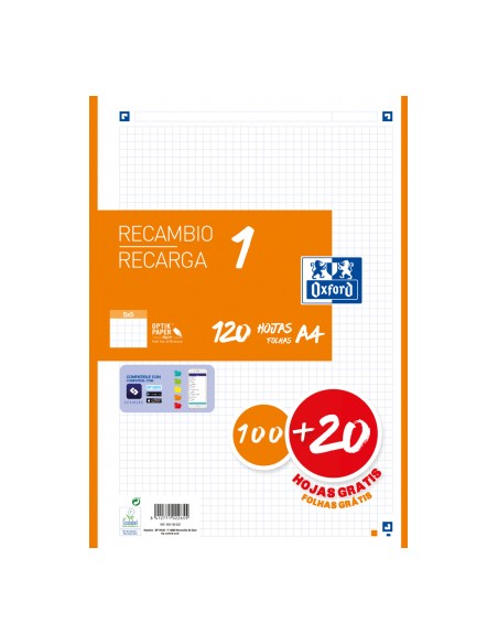 400158163 papel de cuaderno 210 x 297 mm (A4) 120 hojas