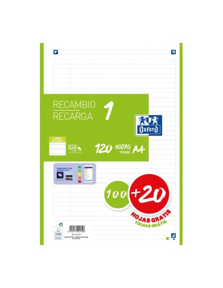400158167 papel de cuaderno 210 x 297 mm (A4) 120 hojas