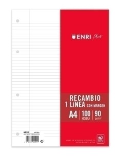 RECAMBIO 100H ENRI A4 HZTAL C/MG 90GR